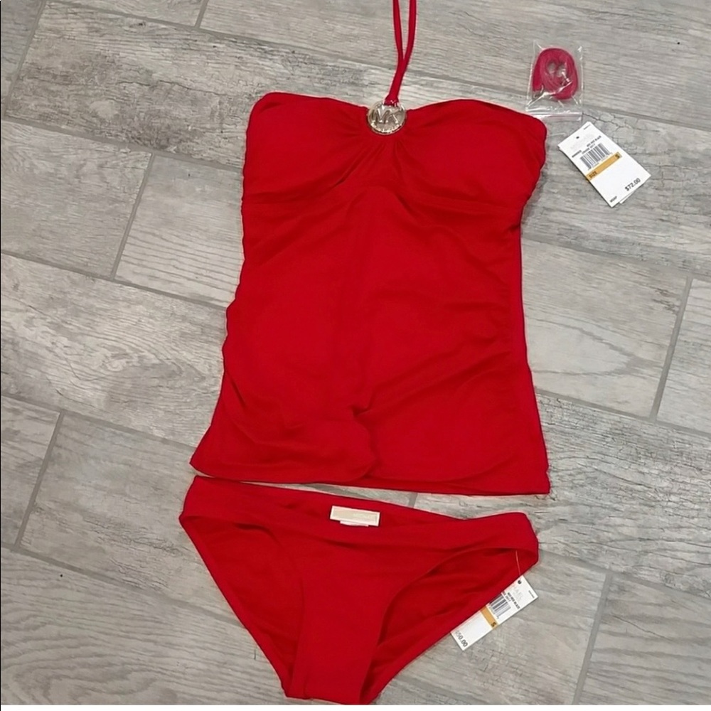 NWT Michael Kors Tankini Top and Bottom